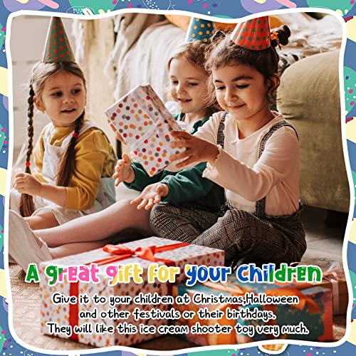 Colorful Mini Ice Cream Cone Launchers - 72 Pcs