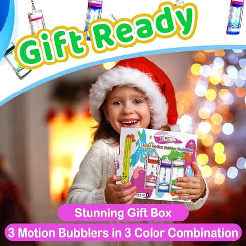 Liquid Motion Bubbler Keychains - Fidget Sensory Set