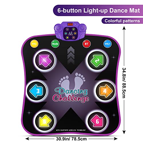 Electronic Dance Floor Mat for Kids, Wireless Bluetooth