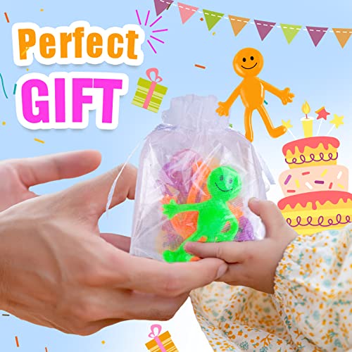 Smiley Face Bendable Figures - 60PCS Stretchy Fun