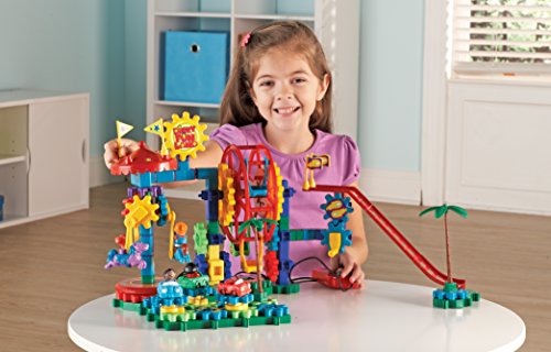 Motorized Gears Toy Set for Kids 120 Pieces