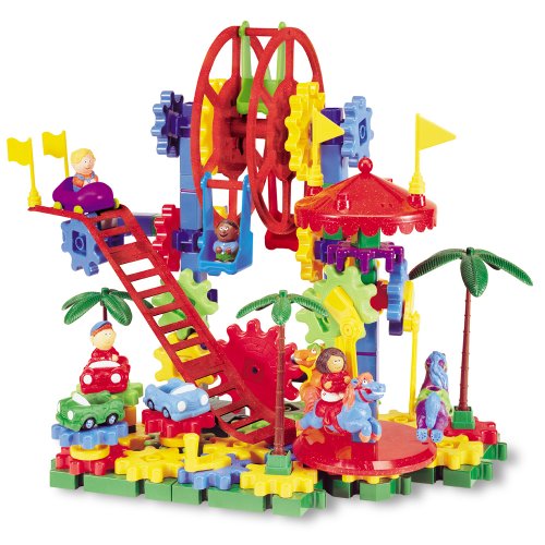 Motorized Gears Toy Set for Kids 120 Pieces