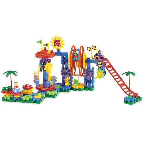 Motorized Gears Toy Set for Kids 120 Pieces