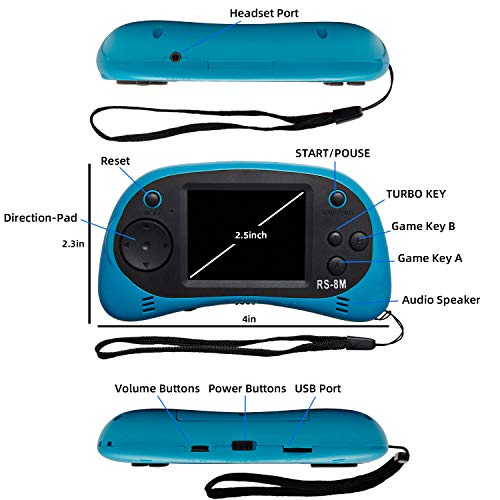 Handheld Mini Video Game Player with 200 Games