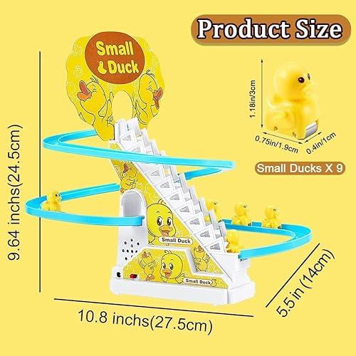 Electric Duck Roller Coaster Toy with Lights & Music