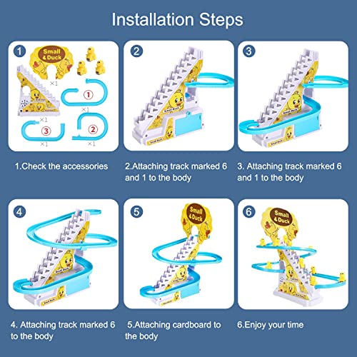 Electric Duck Roller Coaster Toy with Lights & Music