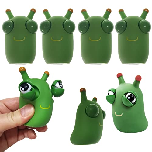 Pop-Out Grass Worms Squeeze Fidget Toy Set