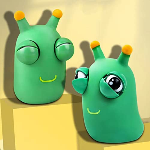 Pop-Out Grass Worms Squeeze Fidget Toy Set