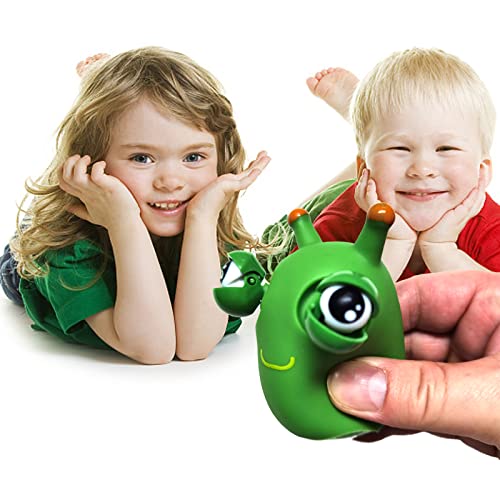Pop-Out Grass Worms Squeeze Fidget Toy Set