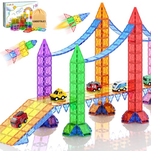 Magnetic Building Tiles for Kids Ages 3-7