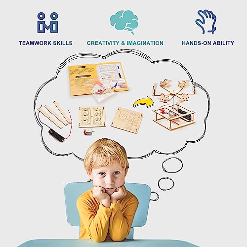 5-in-1 STEM Wood Building Kits for Kids