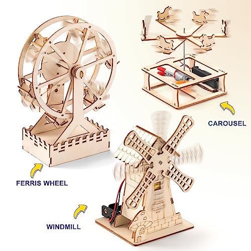 5-in-1 STEM Wood Building Kits for Kids