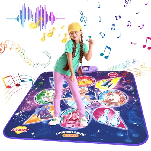 Unicorn Dance Mat with LED Lights for Girls