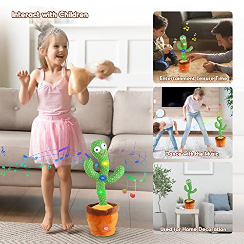 Dancing Talking Cactus Plush Toy for Kids