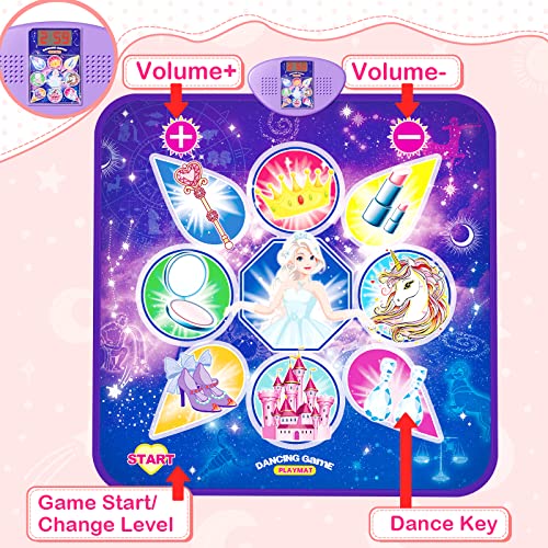 Unicorn Dance Mat with LED Lights for Girls