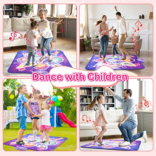 Unicorn Dance Mat with LED Lights for Girls