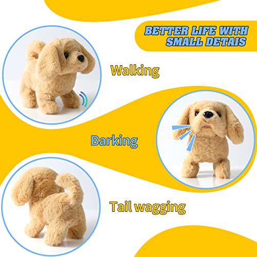 Interactive Plush Golden Retriever Toy for Kids