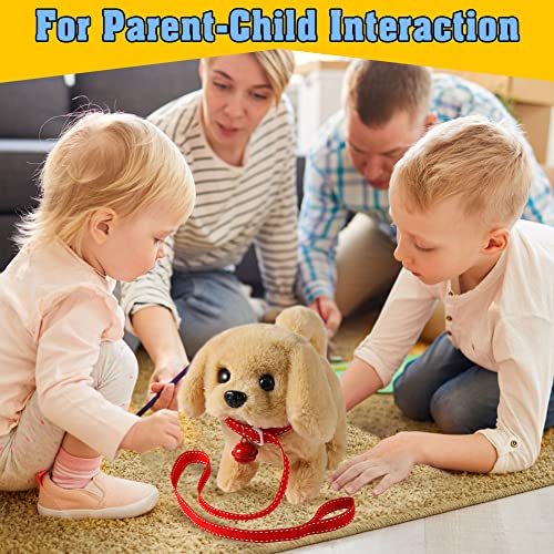 Interactive Plush Golden Retriever Toy for Kids