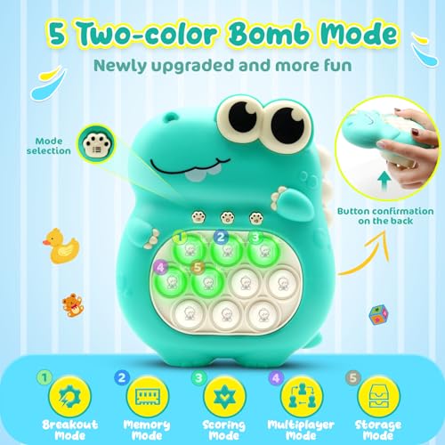 Light-Up Fast Push Pop Fidget Game for Kids