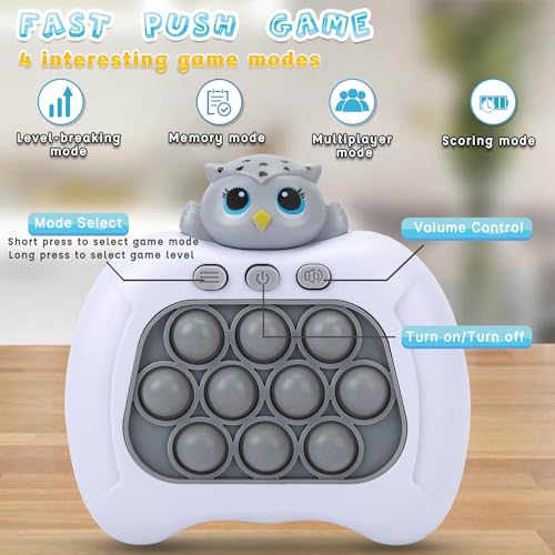 Light-Up Push Bubble Fidget Game for Kids