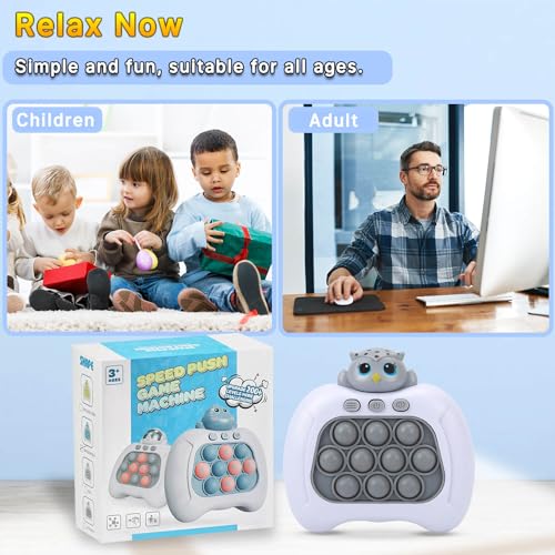 Light-Up Push Bubble Fidget Game for Kids