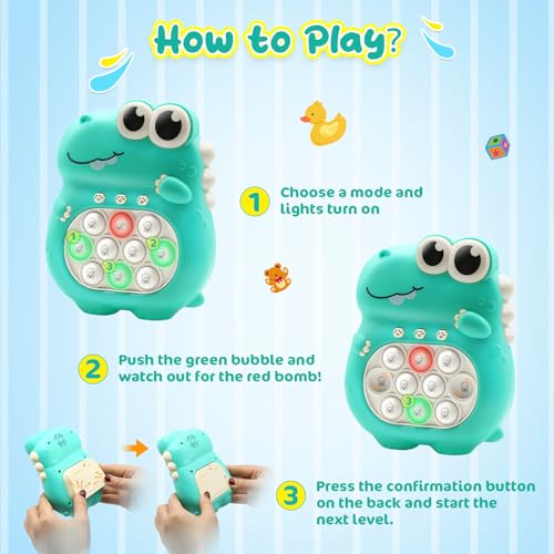 Light-Up Fast Push Pop Fidget Game for Kids