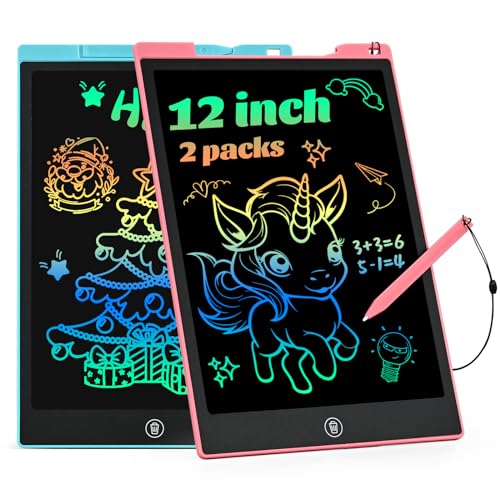 EooCoo 2-Pack LCD Drawing Tablets for Kids