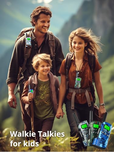 Kids Rechargeable Walkie Talkies, Long Range, Outdoor Toy