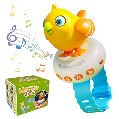 QOGELY Talking Bird Toddler Toy, Interactive Musical Pet