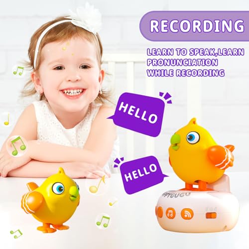 QOGELY Talking Bird Toddler Toy, Interactive Musical Pet