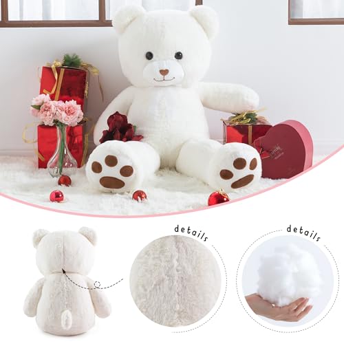 Giant 3 Feet White Teddy Bear Plush Toy