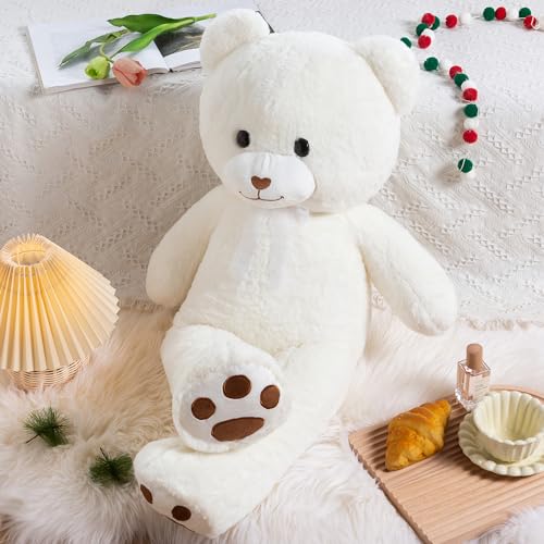 Giant 3 Feet White Teddy Bear Plush Toy