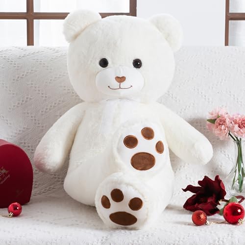 Giant 3 Feet White Teddy Bear Plush Toy