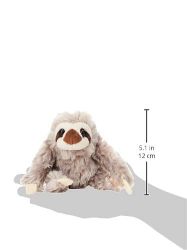 Wild Republic Pocketkins Sloth Plush Toy, 5 Inches