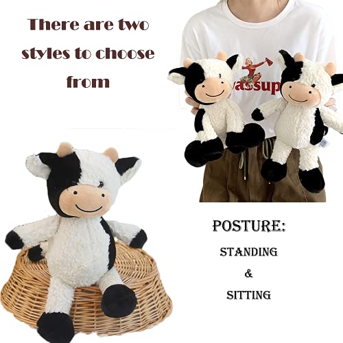 Cuddly 11.8" Cow Plush Stuffed Animal Toy