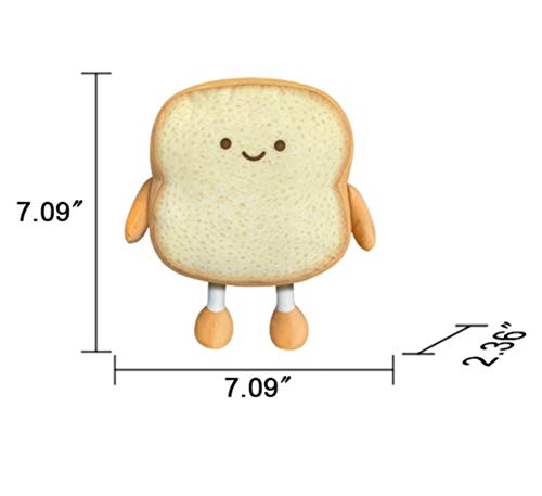 Funny Toast Bread Plush Toy Pillow - Golden