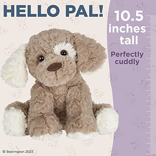 Adorable Beige and Brown 10.5 Inch Plush Puppy