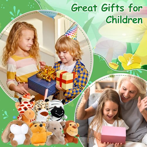 Mini Stuffed Forest Animals - 12 Pack Plush