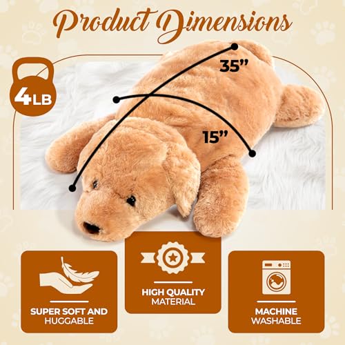 Giant Plush Dog Body Pillow for Kids