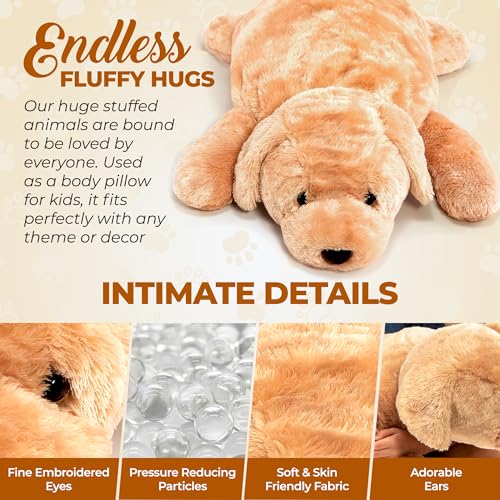 Giant Plush Dog Body Pillow for Kids