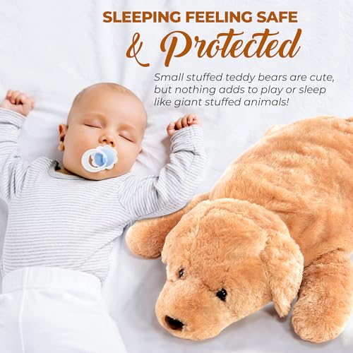 Giant Plush Dog Body Pillow for Kids