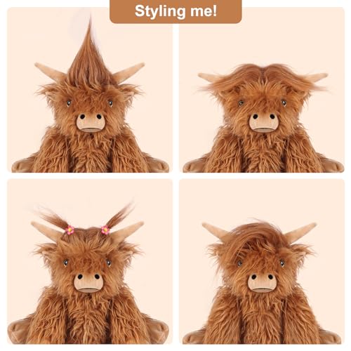 SuzziPals Lavender Cow Plush Stuffed Animal