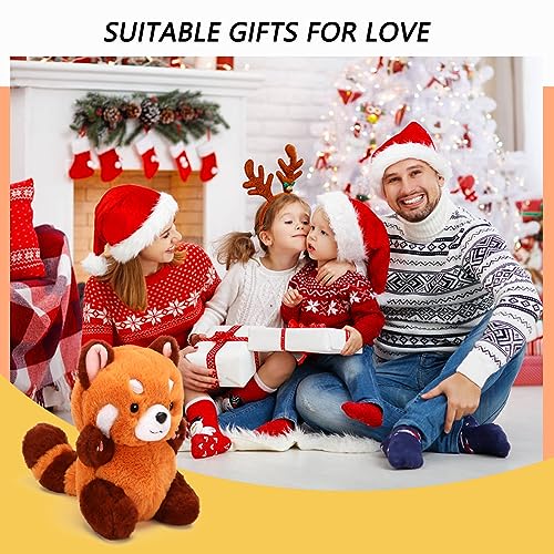 Cute Red Panda Plush Toy - 9" Stuffed Animal
