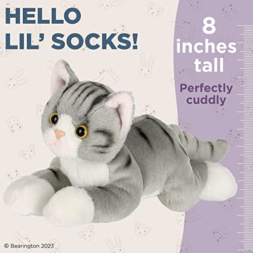 Bearington Lil’ Socks 8-Inch Cat Plush Toy