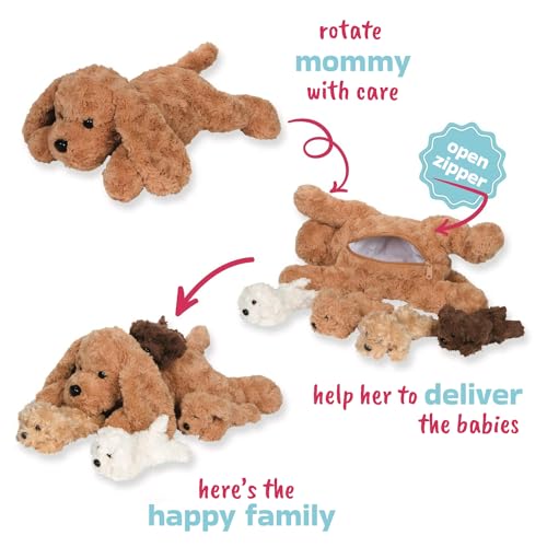 PixieCrush Magical Labradoodle and Puppy Plush Set
