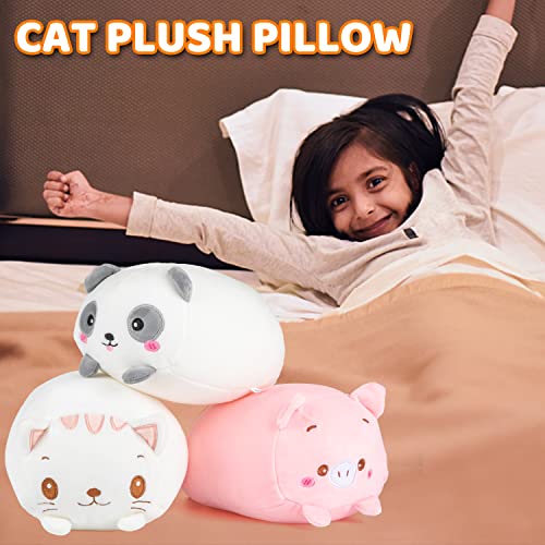 Panda Pig Cat Plush Toy Set - Cuddly Pillows