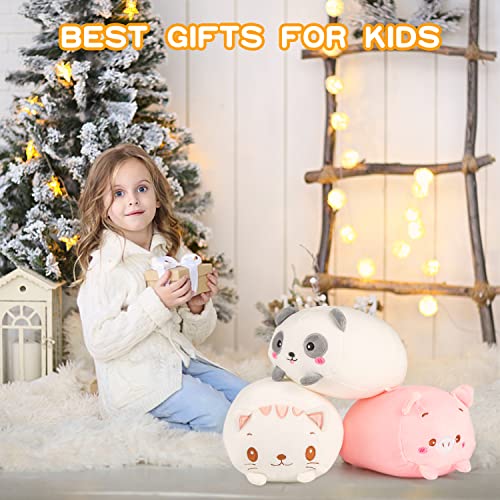Panda Pig Cat Plush Toy Set - Cuddly Pillows