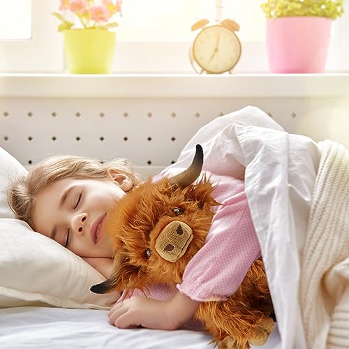 Highland Cows Plush Stuffed Animal for Kids