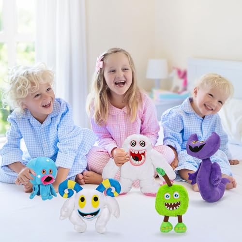 Cute Monster Plush Toys - Set of 5