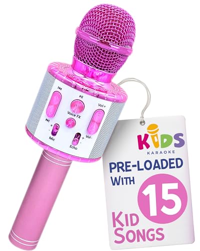 Kids Karaoke Microphone with Bluetooth & Nursery Rhymes